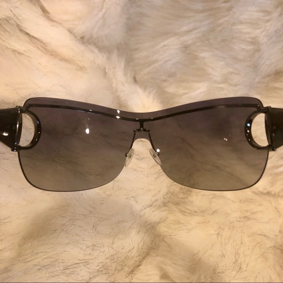 GUCCI Crystal Horsebit Sheild Sunglasses - Picture 8 of 9